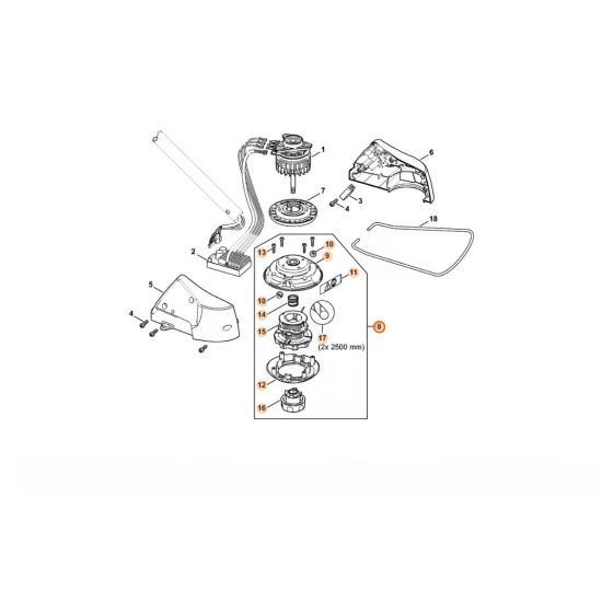 STIHL  Głowica kosząca AutoCut C 4-2 4006 710 2121